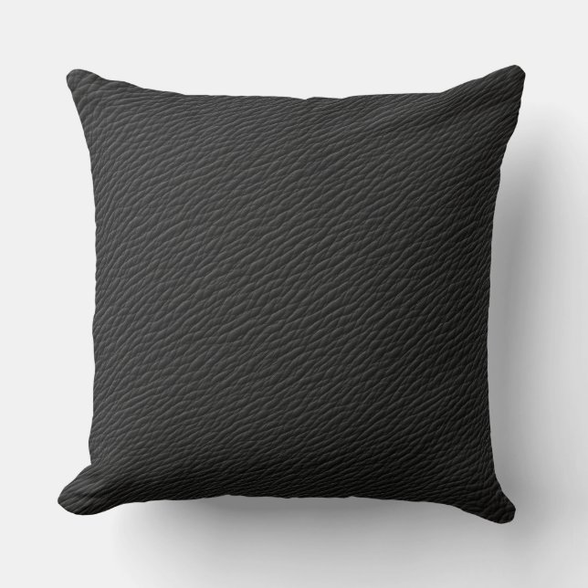 Coussin de jet en imitation cuir (Recto)