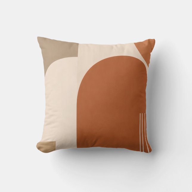 Coussin de jet en terre cuite Bauhaus – Milieu du  (Recto)