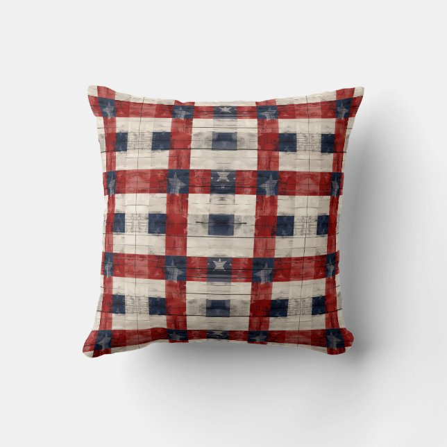 Coussin de jet en treillis Americana (Verso)
