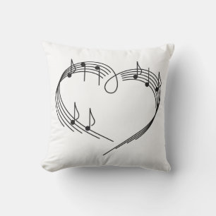 Coussin de jet extérieur Music Heart
