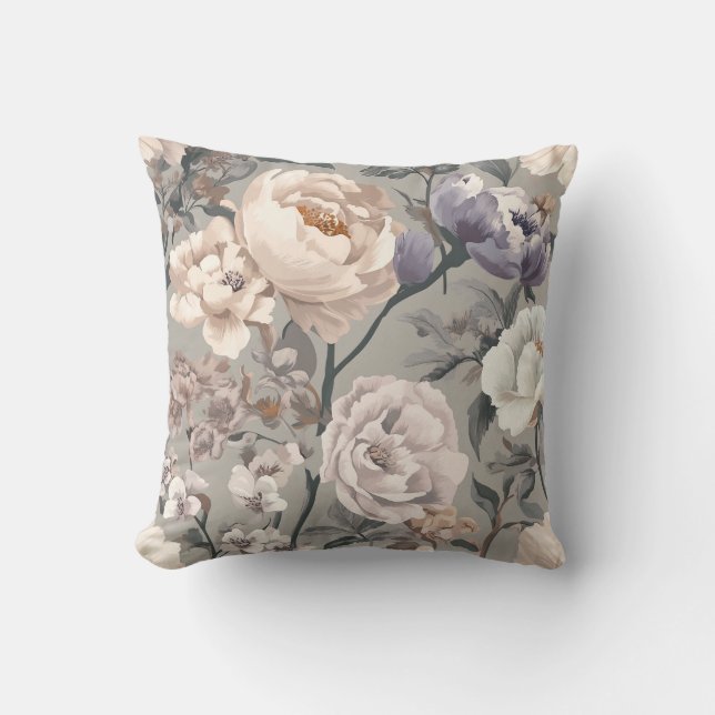 Coussin de jet floral (Recto)