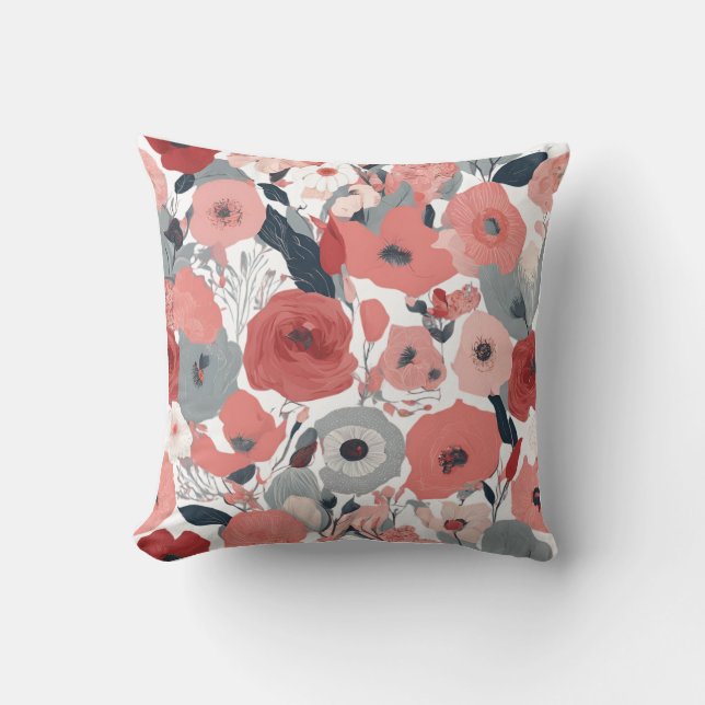 Coussin de jet floral (Recto)