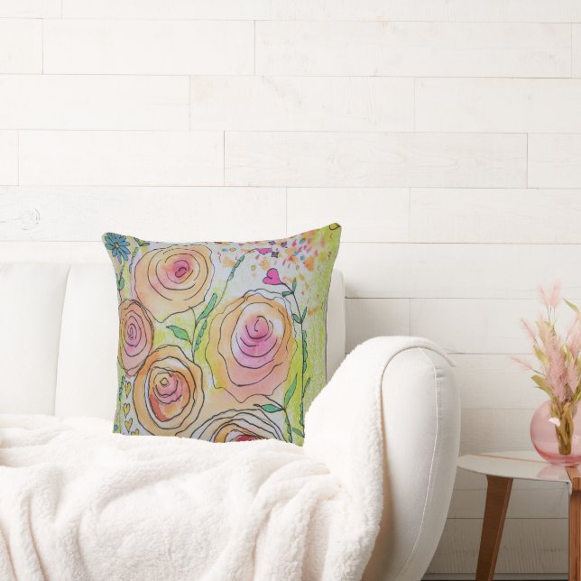 Coussin de jet floral (Canapé)