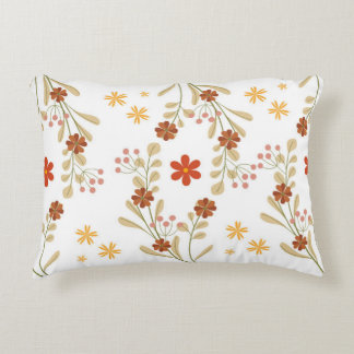 Coussin de jet floral rétro élégant