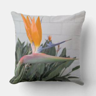 Coussin de jet Floral Series — Oiseau de Paradis