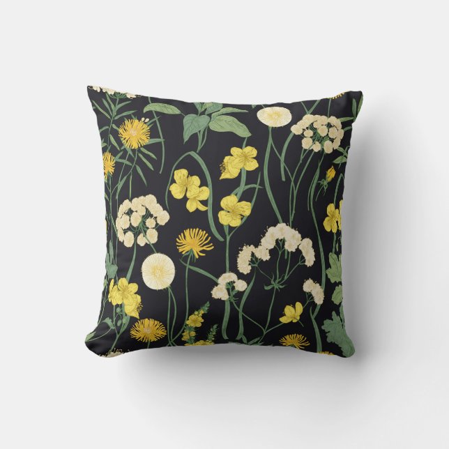Coussin de jet floral vintage (Recto)