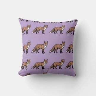 Coussin de jet Fox Boho Lavande