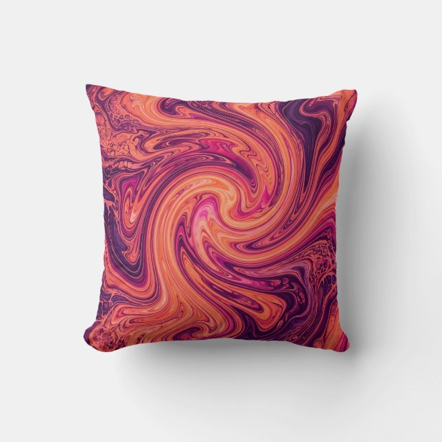Coussin de jet Galaxy Nebula Swirl – Coucher de so (Recto)