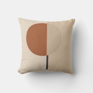 Coussin de jet géométrique abstrait minimaliste 