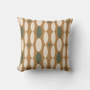 Coussin de jet géométrique rétro