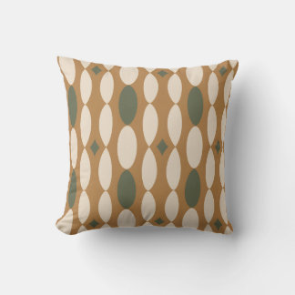 Coussin de jet géométrique rétro