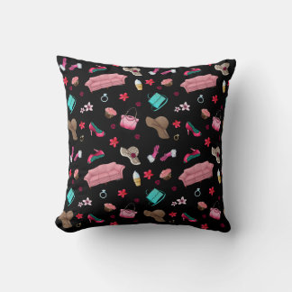 Coussin de jet girlie de style