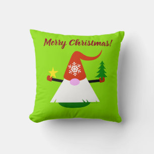 Coussin de jet gnome de Noël