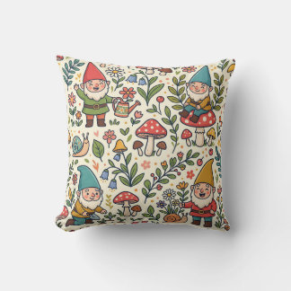 Coussin de jet Gnome Garden Champignon – Cottageco