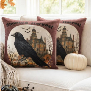 Coussin de jet Haunted Harvest halloween