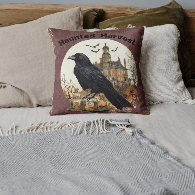 Coussin de jet Haunted Harvest halloween (Créateur téléchargé)