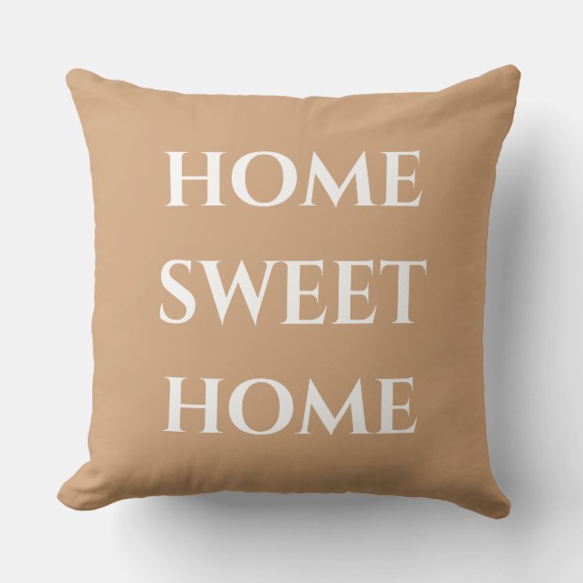 Coussin de jet Home Sweet Home (Recto)