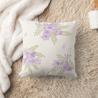 Coussin de jet Jacaranda Fleurs Australiennes