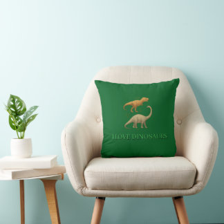 Coussin de jet - J'aime les dinosaures