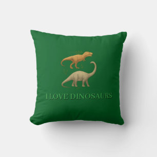 Coussin de jet - J'aime les dinosaures
