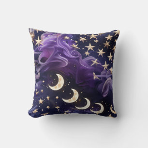 Coussin de Jet – Luxe Améthyste Royale Céleste Moo