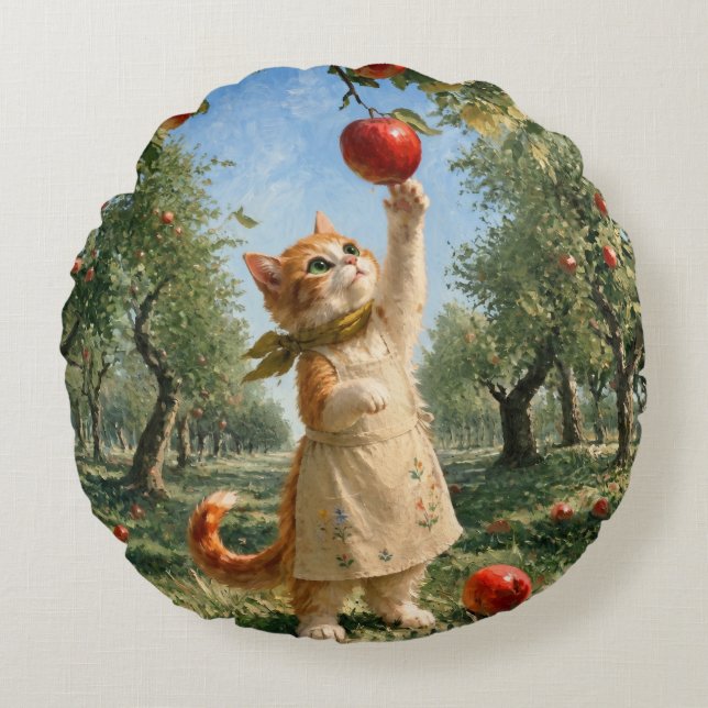 Coussin de jet Marron's Autumn Apple Tree (Devant)