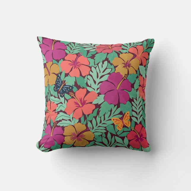 Coussin de jet Matisse Hibiscus Garden (Recto)