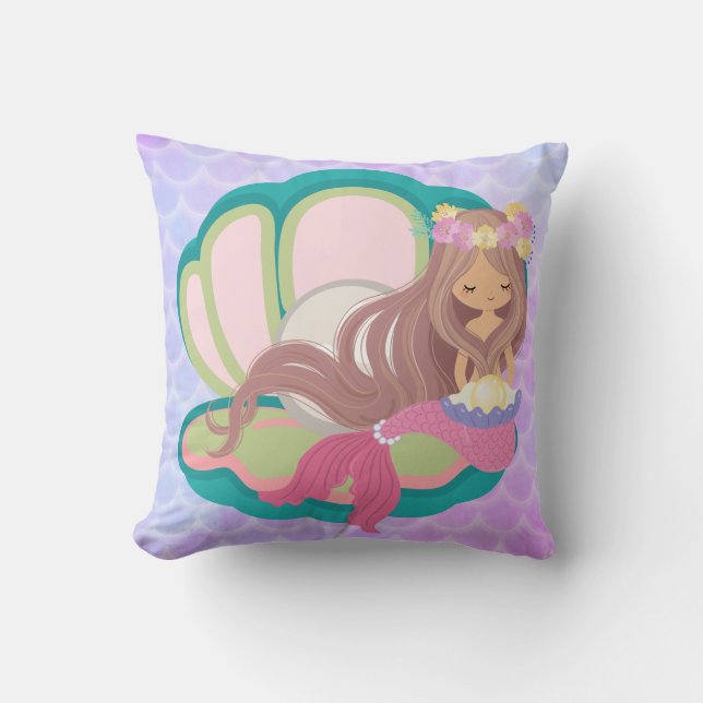 Coussin de jet mermaid (Recto)