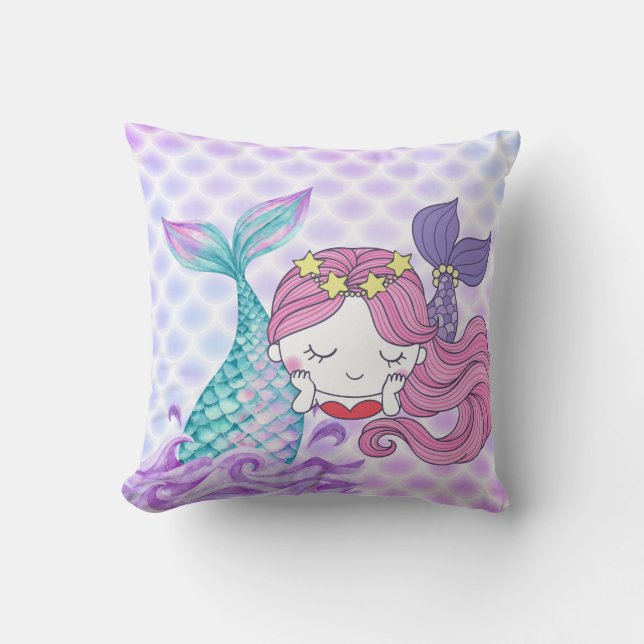 Coussin de jet mermaid (Recto)