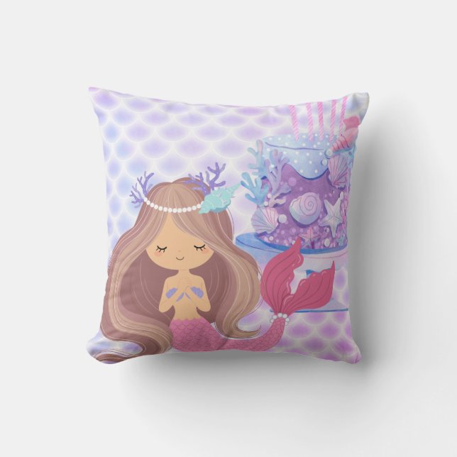 Coussin de jet mermaid (Recto)