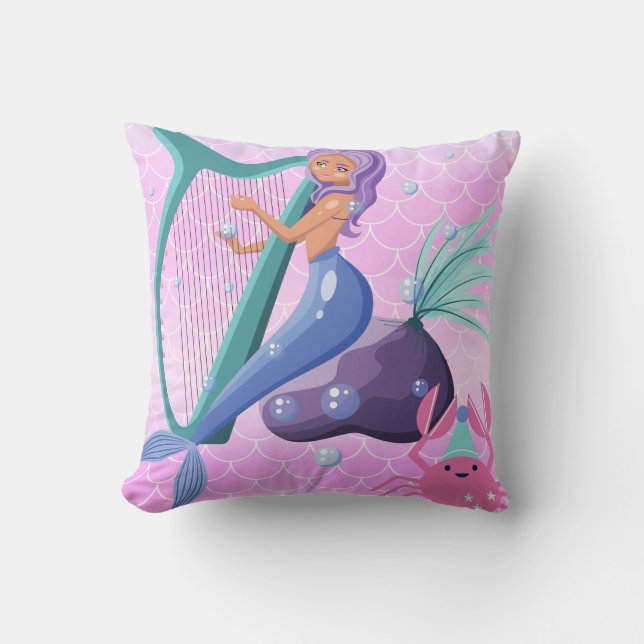 Coussin de jet mermaid (Recto)