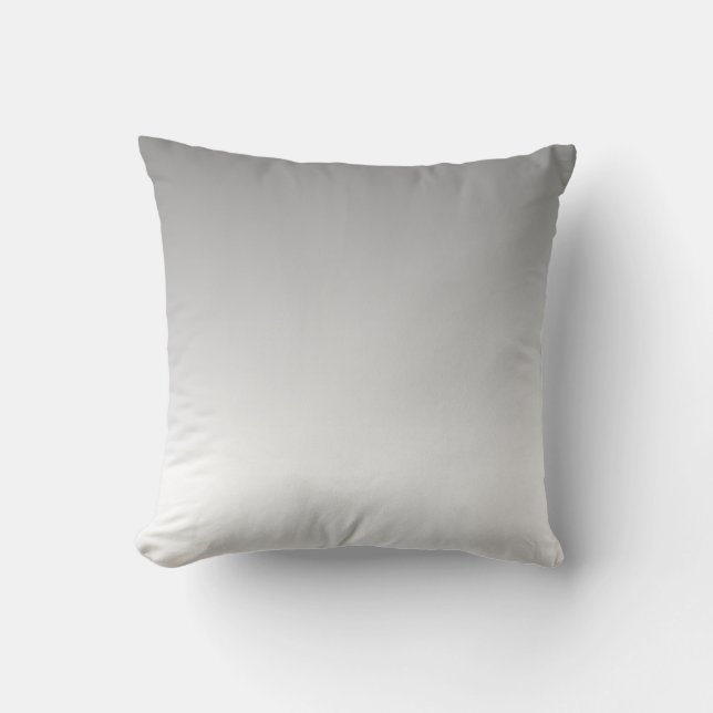 Coussin de jet minimalisme gris blanc (Recto)