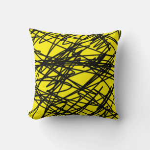 Coussin de jet minimaliste d'art abstrait