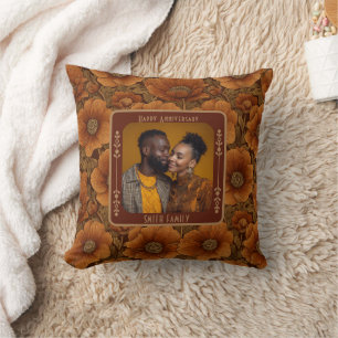 Coussin de jet Minimaliste Famille 10e Anniversair