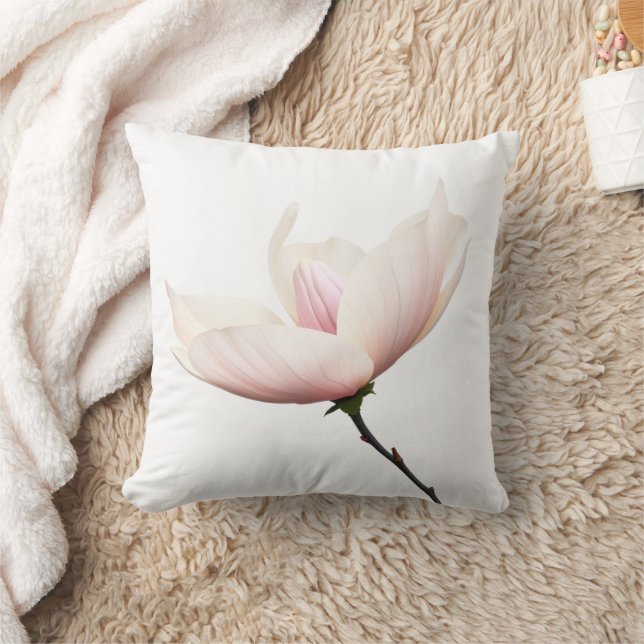 Coussin de jet Minimaliste Magnolia Bloom (Couverture)