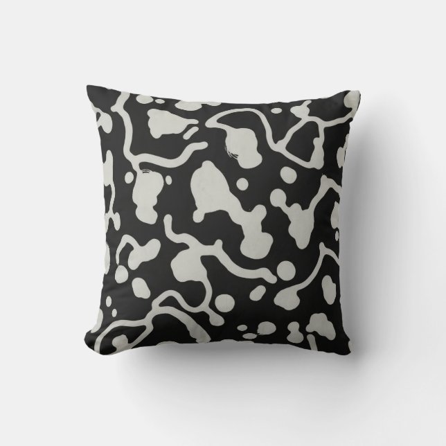 Coussin de jet motif vache (Recto)