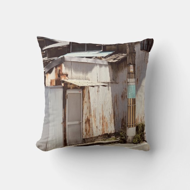 Coussin de jet Osaka Japon Bâtiments Urbains (Recto)