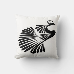 Coussin de jet Paon