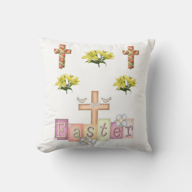 Coussin de jet Pâques (Recto)