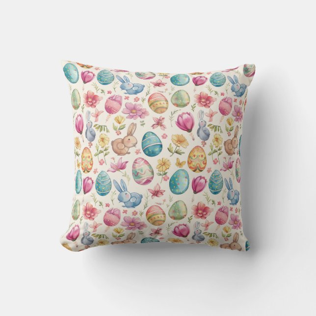 Coussin de jet Pâques 6 Floraison de printemps (Recto)