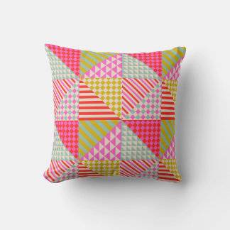 Coussin de jet patchwork coloré | Cadeau de pendai