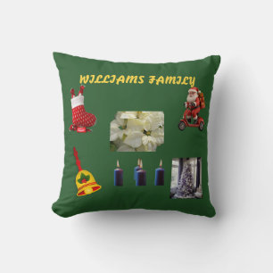 Coussin de jet personnalisé avec icône verte ​