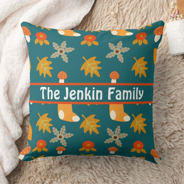 Coussin de jet personnalisé d'automne (Couverture)