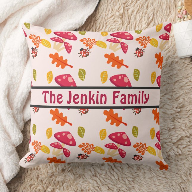 Coussin de jet personnalisé d'automne (Couverture)