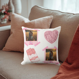 Coussin de jet personnalisé pour la Saint-Valentin