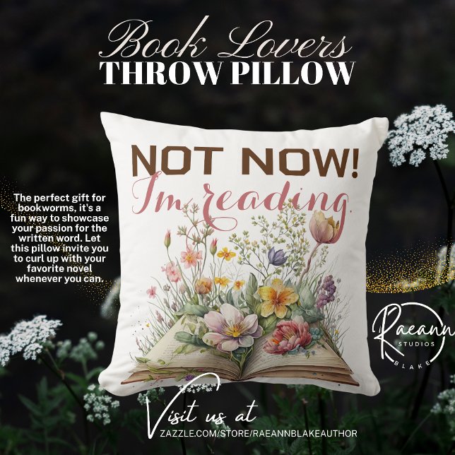 Coussin de jet pour les amoureux de livres (Créateur téléchargé)