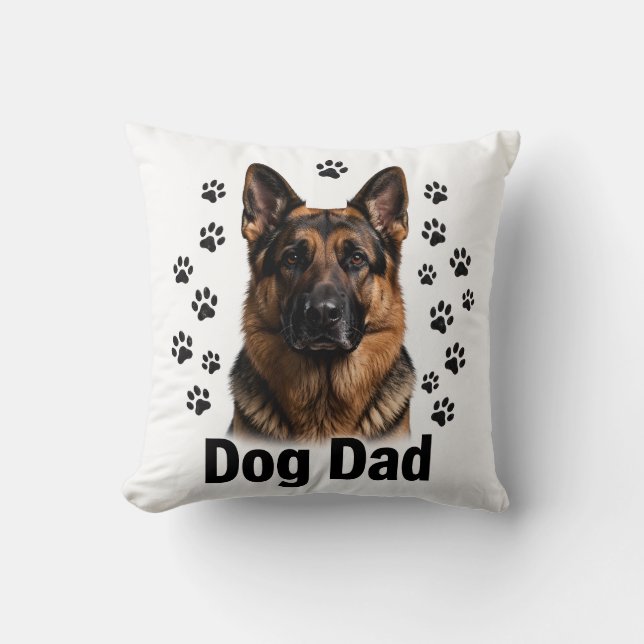 Coussin de jet pour papa de chien (Recto)