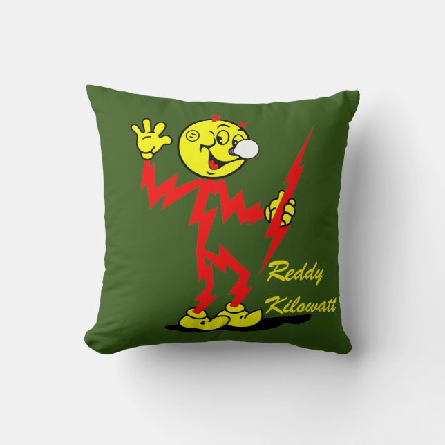 Coussin de jet Reddy Kilowatt très amusant (Recto)