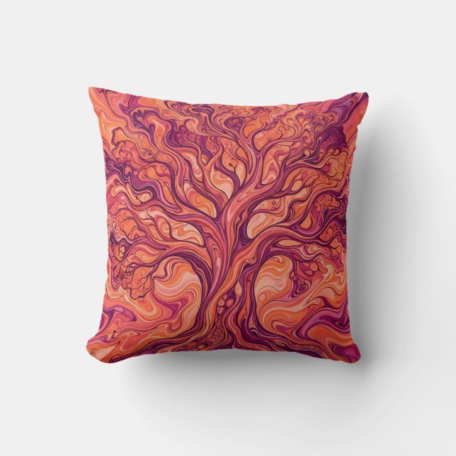 Coussin de jet Tree of Life Sunset (Recto)