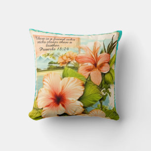 Coussin de jet tropical Proverbes 18:24